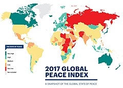 Classifica dei paesi del mondo in termini di terrorismo